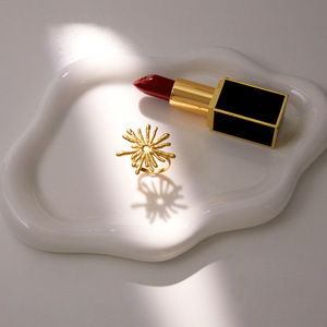 Gold Stainless Steel Sunburst <b>Open</b> <b>Ring</b> Geometric Star Shape Women's Fashion Jewelry Gift - Product Image 4