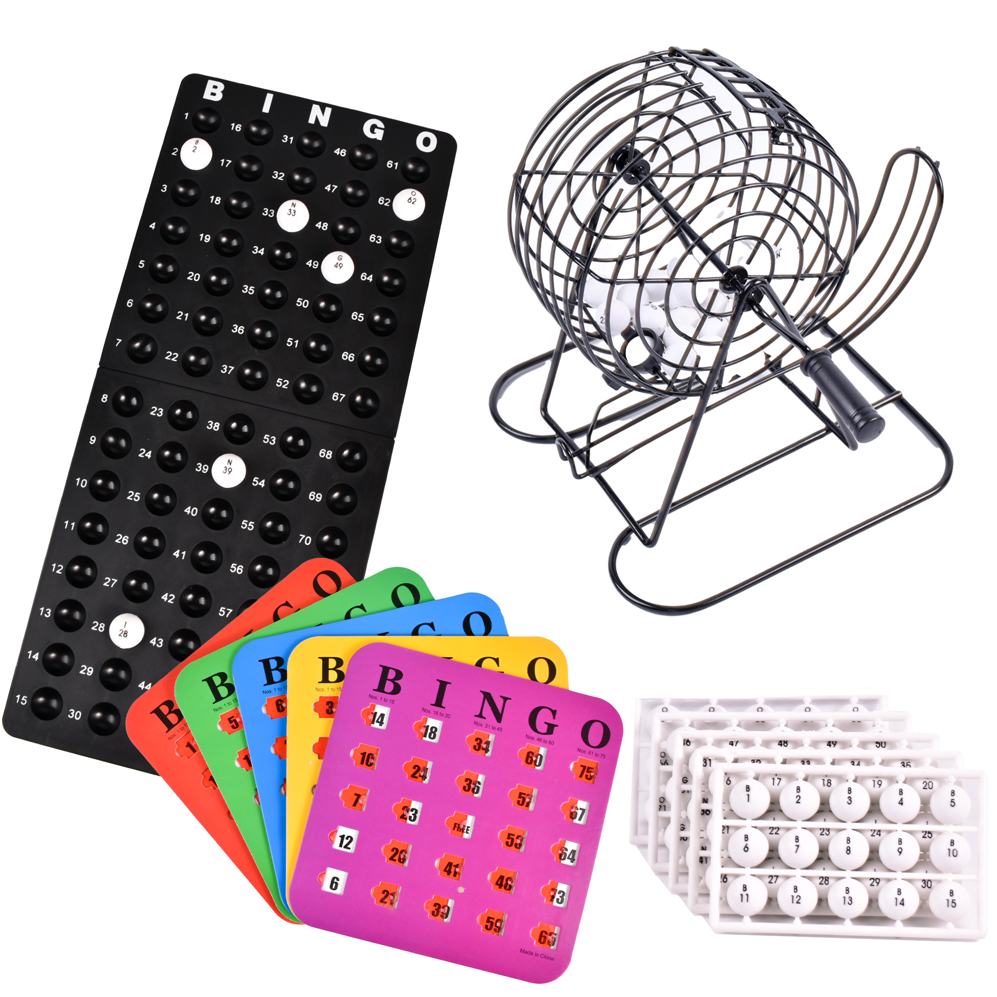 DOITOOL 49 bolas de bingo numeradas mini bolas de juego de bingo jaula no incluidas – Ideal para fiestas recaudación de fondos