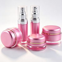 Vente en gros de flacons de lotion cylindriques en acrylique 15ml 25ml 35ml, récipients d'emballage