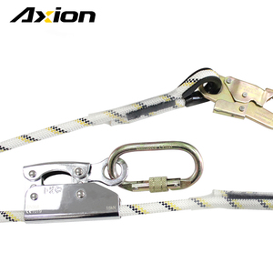 Axion CE-Zertifiziertes Verstellbares 1,5m Positionierungsseil für Baumpfleger, Hochleistungs-Polyesterseil für Höhenarbeit und Fallschutz - Product Image 2