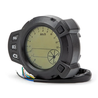 Speedometer pengukur tachometer digital LCD multifungsi sepeda motor 12V
