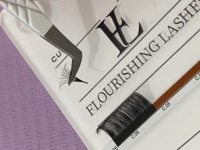 Extensions de cils en vison Flourishing Lashes 0.03 0.05 0.07 pour la création facile de fans 3D, cils individuels en poils synthétiques pour volume russe