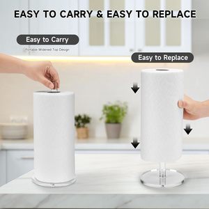 <span class=keywords><strong>Porte</strong></span>-<span class=keywords><strong>rouleau</strong></span> de <span class=keywords><strong>papier</strong></span> <span class=keywords><strong>essuie</strong></span>-<span class=keywords><strong>tout</strong></span> mural moderne en plastique durable pour cuisine et salle de bain - Product Image 4