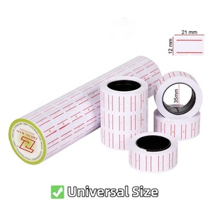 Biểu Tượng Tùy Chỉnh In 12X21Mm Giá Súng Nhãn Có Thể Được Viết Tay Tự Dính Thực Phẩm Kệ Giá Dán Cuộn Cho Siêu Thị - Product Image 2