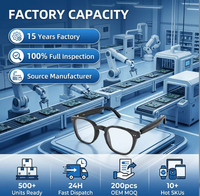 Lunettes intelligentes avec synchronisation Wi-Fi, caméra intégrée, enregistrement photo, vidéo et audio, appels sans fil mains libres, chat multilingue, lunettes connectées
