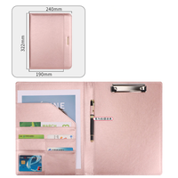 Carpeta de Papel A5 Multifuncional para Oficina, con Impresión UV, Pinza Resistente, Impresión de Logotipo, Regalos Empresariales