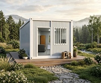 Villa modulaire de luxe à double étage en conteneur, petite maison préfabriquée en conteneur