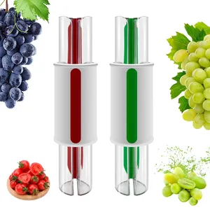 Trancheuse manuelle multifonctionnelle en plastique avec lame en acier inoxydable, écologique, pour cerises, raisins et petits fruits, pour la cuisine (vente en gros) - Product Image 6