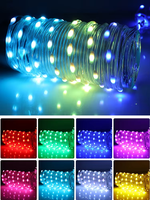 Guirlandes lumineuses LED à commande par application, USB et télécommande, étanches pour intérieur/extérieur, lumières de Noël avec synchronisation musicale