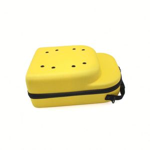 Étui de protection en EVA jaune vif pour petits appareils électroniques, boîte de rangement rigide antichoc avec logo personnalisé et insert en mousse - Product Image 5