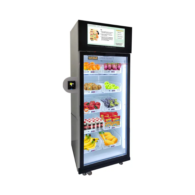 Automatischer Sandwich-Obstsalat-Snack-Drink Smart Fridge Fast-Food-Verkaufs automat