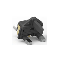 2024 harga pabrik colokan Inggris 13A 3 Pin plug rakitan tembaga insert dengan fuse tahan api ROHS