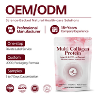 Fabricant GMP – Nouvelle Poudre Multi-Collagène Types I, II, III, V, X avec Biotine, Vitamine C et Acide Hyaluronique – Complément de Collagène Beauté OEM