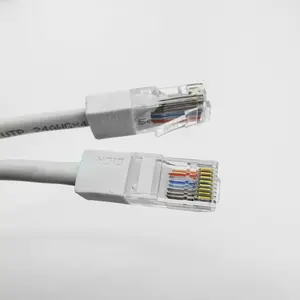 Netzwerk 1m Katze 5 Cat6 2x4p 23awg 24awg Internet Unge schirmte UTP Solid PVC Cat5 blau Bulk LAN Cat 5e Ethernet-Kabel