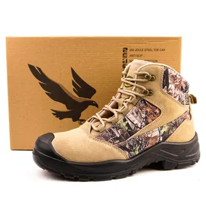 Taktische Sicherheits schuhe neue Modelle Mann Camo Arbeits schuhe mit Metall kappe Tarnung Premium Sicherheits schuhe