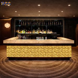 Mármol Cerveza <span class=keywords><strong>Bar</strong></span> Mostrador Diseño Lujo Translúcido Onyx Piedra <span class=keywords><strong>Terraza</strong></span> Restaurante Mostrador - Product Image 4