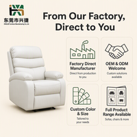 Fauteuil inclinable rembourré à dossier haut pour salon, home cinéma, bureau – Vente en gros directe usine