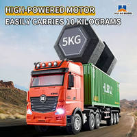 Camion télécommandé HUINA 1317 à l'échelle 1/18, 2,4 GHz, prêt à l'emploi (RTR), avec chargeur, télécommande 9 canaux, fonction 'Suivez-moi', portée >25 m - Cadeau pour garçons