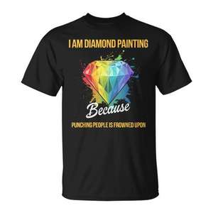T-shirt de peinture au diamant, artisanat artistique, vêtement de loisir pour les peintres au diamant - Product Image 1