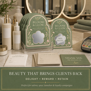 Cartes à gratter personnalisées avec logo imprimé sur le thème du spa, cartes cadeaux en papier personnalisées, cartes de remerciement pour entreprises - Product Image 3