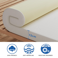 Matelas en mousse à mémoire de forme de haute qualité, confortable et doux, avec tissu tricoté amovible, hypoallergénique, tailles King et Queen pour appartements