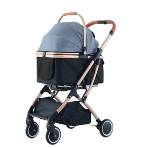 Fábrica desmontable gato perro cochecito de viaje portador bicicleta remolque gato perro fácil caminar plegable lujoso cochecito para mascotas - Product Image 1