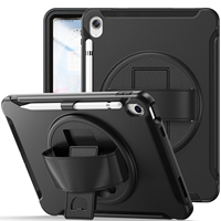 Étui de tablette rotatif écologique pour enfants, protection antichoc pour iPad 10e génération 10,9 pouces 2022, protection intégrale