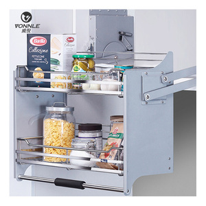 Novedosa <span class=keywords><strong>Cesta</strong></span> de Almacenamiento Extraíble y Ajustable de Gran Popularidad para Instalar en Gabinetes de <span class=keywords><strong>Cocina</strong></span> con Amortiguación - Product Image 3