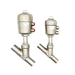 Válvula de Ángulo Soldada de Acero Inoxidable 304 Personalizable OEM, Control Neumático de Alta Temperatura, NPT/BSPT DN10~DN80, Agua/Gas 1 - Product Image 1
