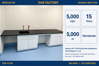 Banc de travail de laboratoire contemporain tout acier avec 2 tiroirs, surface époxy, armoires de rangement pour produits chimiques pour hôpitaux et entrepôts