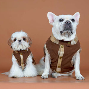 Chaleco de invierno de pana suave para perros, ropa cálida para mascotas pequeñas, Bulldog Francés, Schnauzer, Bichón - Product Image 1