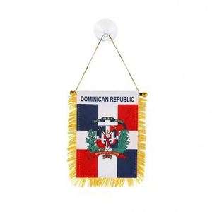 ธงแขวนกระจกรถยนต์แบบสองด้าน พิมพ์โลโก้ประเทศต่างๆ สำหรับแลกของขวัญ ขนาดเล็ก - Product Image 3