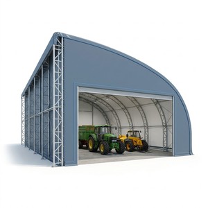 Hoop Livestock Barn Natural <strong>Light</strong> Fabric Building Shelter Container Storage Structure <strong>Horse</strong> Warehouse Farm Shed Galvanized Steel - Product Image 1