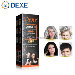 Shampoo colorant capillaire DEXE Fast Argan Oil Black Brown Gold 420ml, ingrédients à base de plantes, sans ammoniaque, longue durée, haute qualité, OEM - Product Image 5