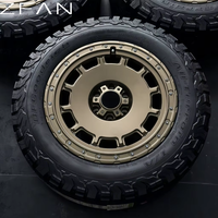 Jantes tout-terrain forgées 4x4 bronze mat de 17 à 24 pouces 5x114.3 6x139.7 en alliage anti-déchirure pour Wrangler Pickup