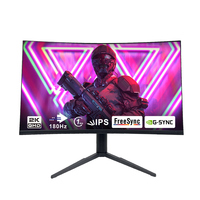 Moniteurs d'ordinateur de bureau 24 27 pouces 4K QHD UHD 180Hz 200Hz IPS 1ms sans bordure pour jeux LCD