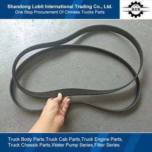 Sinotruk HOWO kamyon motor yedek parçaları AC veya DC kemer 6pk 8pk 10pk 100% yeni çok kama kemerler 080V96820-0243 - Product Image 4