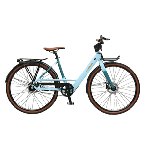 Vélo électrique de ville TXED, moteur 36V 250W, batterie lithium 10.4Ah, transmission par courroie 700C, capteur de couple, freins à <span class=keywords><strong>disque</strong></span>, vélo électrique à cadre basse - Product Image 2