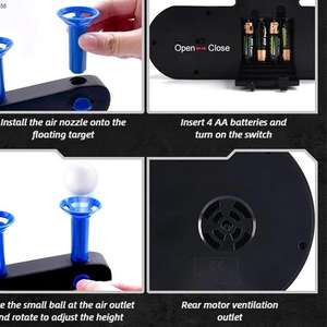 Tembakan mengambang Set pistol desain keren Simulator 2 In1 Eva bola lembut menembak Target permainan senjata - Product Image 4