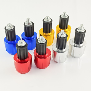 ปลั๊กแฮนด์ไจ้หยี่ 6 ชิ้น สีดำ แดง เงิน น้ำเงิน ทอง สำหรับรถจักรยานยนต์ ดีไซน์เสริมความแข็งแรงป้องกันการตก - Product Image 1