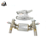 Système d'échappement SC Hetu Excellent compatible avec Ferrari F430 4.3L 2005-2009, Downpipe + Catback Tuning avec silencieux Valvetronic