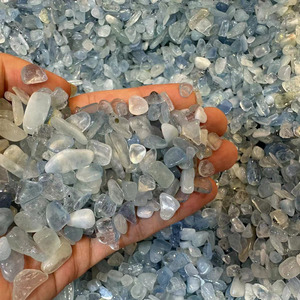 Cristales naturales de alta calidad, gravas, venta al por mayor, chips de <span class=keywords><strong>cristal</strong></span> de <span class=keywords><strong>Aguamarina</strong></span> azul cielo para regalo - Product Image 3