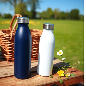 Stainless Steel Tumbler Straight Cup 500ml Double Wall Insulated Travel Water Bottle - Product Image 1