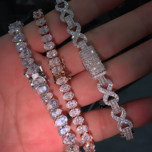 Hot Sale 925 Sterling Silver Diamond <b>Bracelet</b> <b>Cute</b> Bezel Setting Unisex Jewelry for Everyday Wear and Special Occasion - Product Image 4