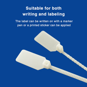 Attaches de câble en nylon 66 KSS professionnelles, détachables, jaunes, 2,9*191,5 mm, pour la fixation du support d'extincteur - Product Image 4