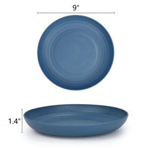 Services de table personnalisés, vaisselle incassable, assiettes légères en paille de blé - Product Image 3