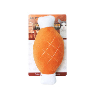 ของเล่นตุ๊กตาขาไก่ ของเล่นเคี้ยวทนทานสำหรับแมวและสุนัข ของเล่นสัตว์เลี้ยงมีเสียงบีบออกแบบเหมือนจริง - Product Image 2