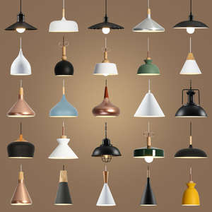 Lampada a Sospensione Industriale Decorativa per Casa, Ristorante, Bar, Caffè, Cucina, Camera da Letto, in Ferro, LED, Moderna, Stile Nordico - Product Image 1