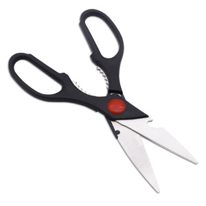 Kitchen Scissor Stainless Steel 9 In Black Straight Head For Home Use - Product Image 2
