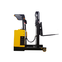 Chariot élévateur à palettes électrique AMITYCARE 1 tonne, chargeur de batterie compact, mât élévateur, moteur AC, pneus pneumatiques, transmission intégrale